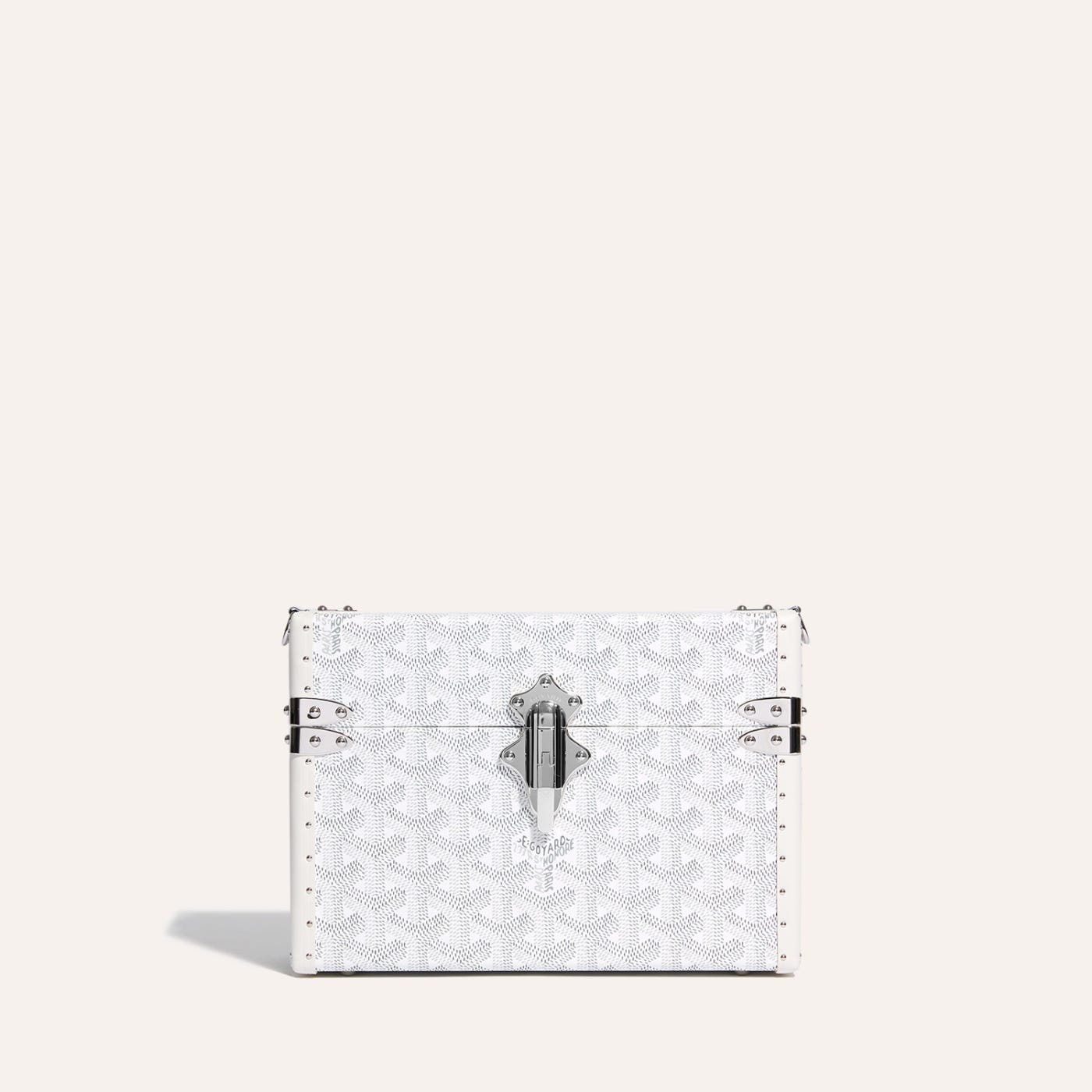 Goyard Cassette Trunk Bag White - Image 2